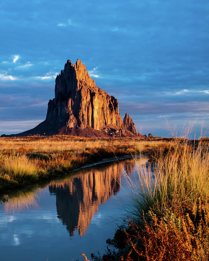 Shiprock Reflection Photograph by Dave Cleaveland - Fine Art America