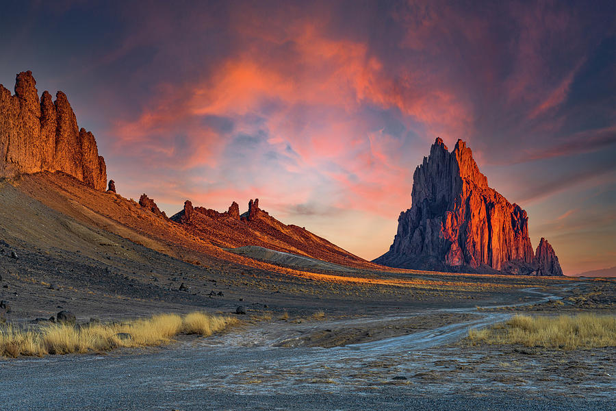 Shiprock Sunrise Photograph by Dave Perkins - Fine Art America