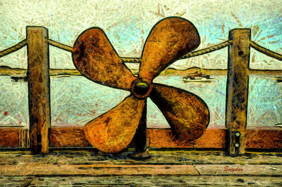 Ships Propeller Photograph by Floyd Snyder
