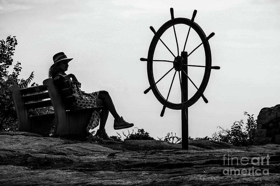 Ships Wheel Monument Photograph by Metanoia Photography Gallery