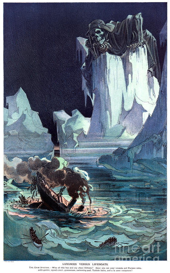 Shipwreck, 1912 Drawing by Udo Keppler