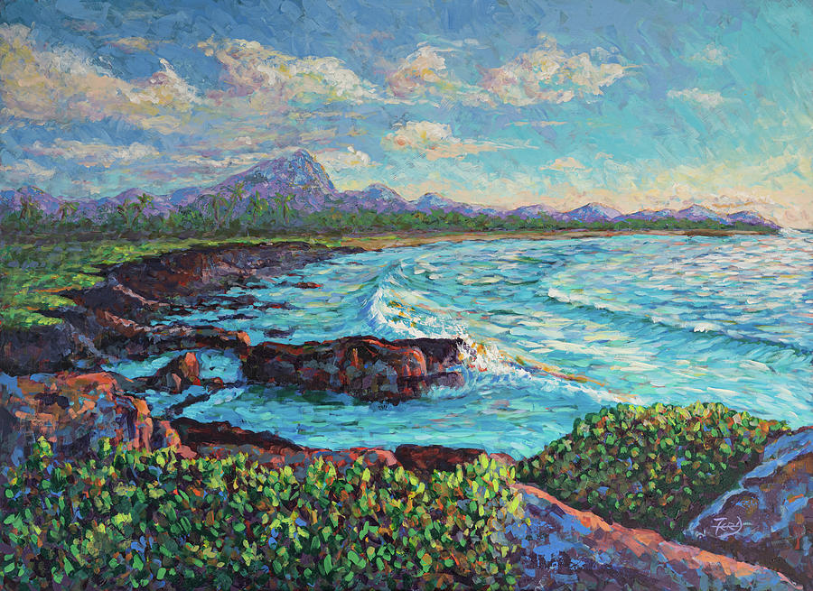 ShipWreck Beach Painting by Robert FERD Frank