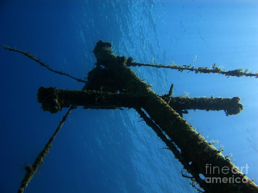 Shipwreck mast Photograph by Brian Ardel