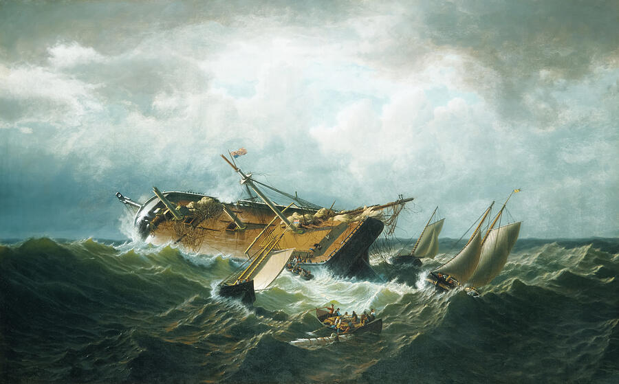 William Bradford Painting - Shipwreck off Nantucket by William Bradford  by The Luxury Art Collection