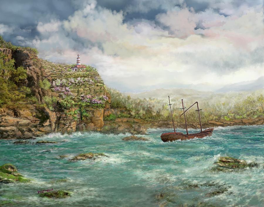 Landscape Digital Art - Shipwreck Shoal by Marilyn Cullingford