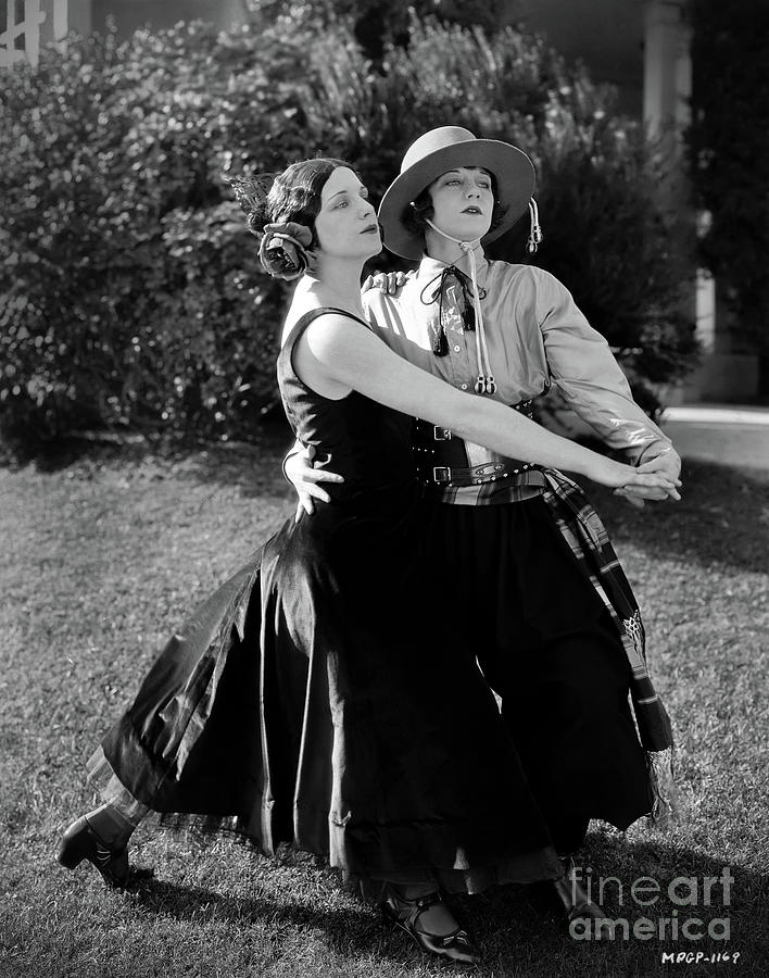 Shirley Mason Viola Dana Dance the Argentine Tango 1924 Photograph by Sad Hill - Bizarre Los Angeles Archive
