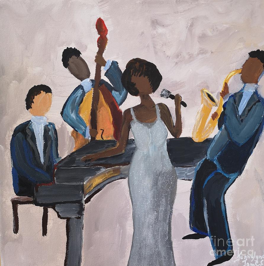 Shirley sings Gold Finger Painting by Jennylynd James