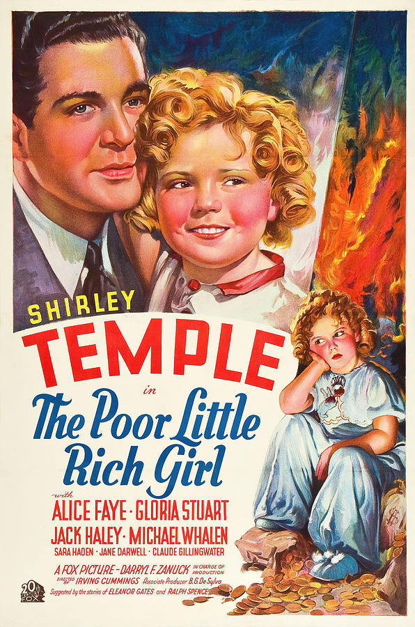 Shirley Temple Photograph - SHIRLEY TEMPLE and MICHAEL WHALEN in POOR LITTLE RICH GIRL -1936-, directed by IRVING CUMMINGS. by Album