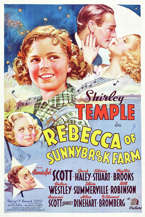 SHIRLEY TEMPLE, GLORIA STUART and RANDOLPH SCOTT in REBECCA OF SUNNYBROOK FARM -1938-. Photograph by Album SHIRLEY TEMPLE, GLORIA STUART and RANDOLPH SCOTT in REBECCA OF SUNNYBROOK FARM -1938-. Photograph by Album