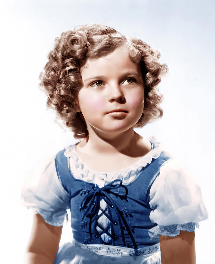 Shirley Temple Photograph - SHIRLEY TEMPLE in HEIDI -1937-, directed by ALLAN DWAN. by Album