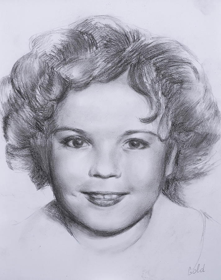 Shirley Temple Drawing - Shirley Temple by Tanya Goldstein