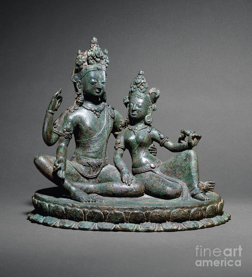 Shiva and Parvati Sculpture by Granger