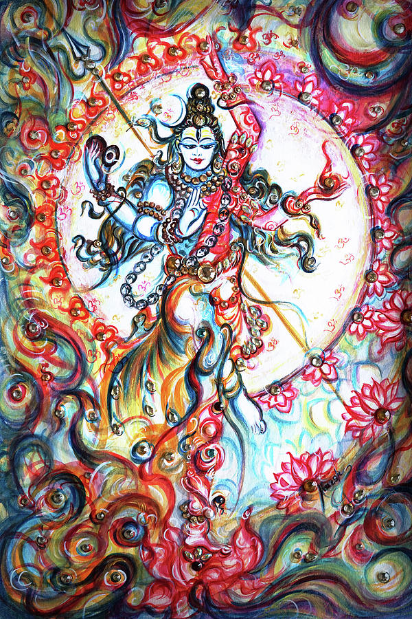 Shiva Shakti - Dancing Mixed Media