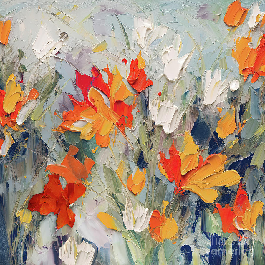 Shock of the Flowers II Painting by Mindy Sommers