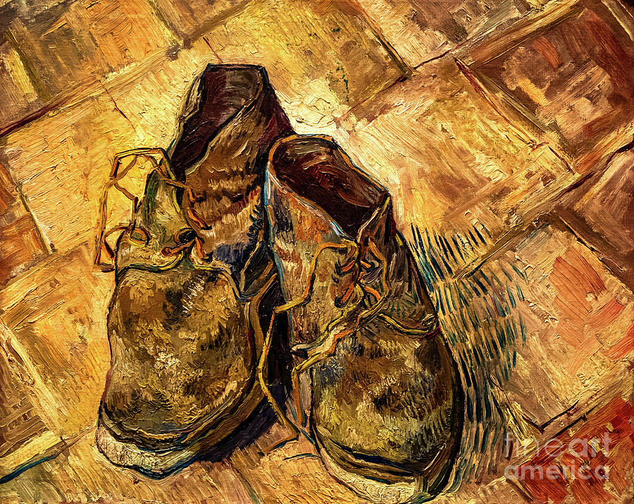 Shoes 1889 by Van Gogh Painting by Vincent Van Gogh