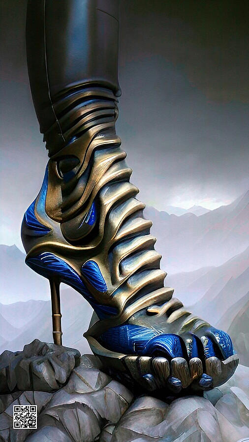 Shoes made for a Rock Star Digital Art by Rafael Salazar