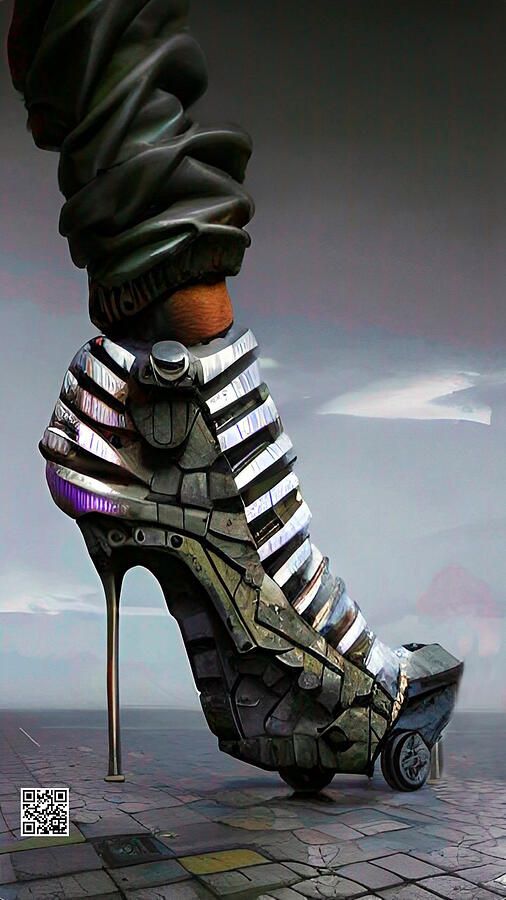 Shoes made for walking in 2030 Digital Art by Rafael Salazar