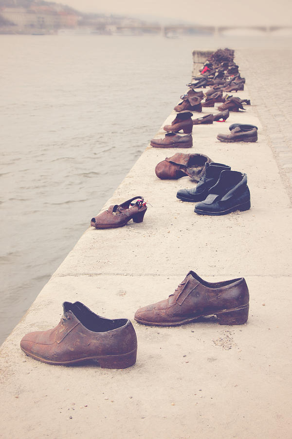 Budapest Photograph - Shoes On The Danube Bank by Iryna Goodall