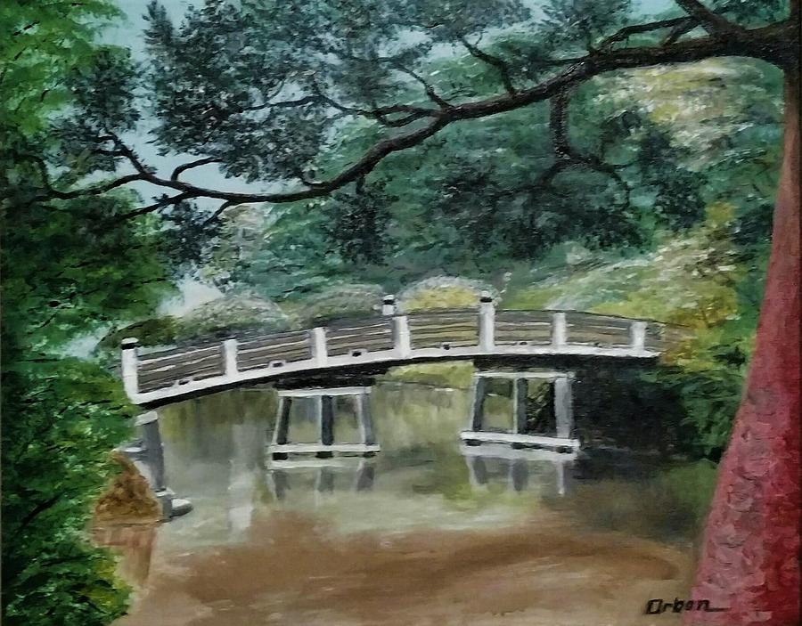 Shogun Bridge Painting by Donald Orban - Pixels