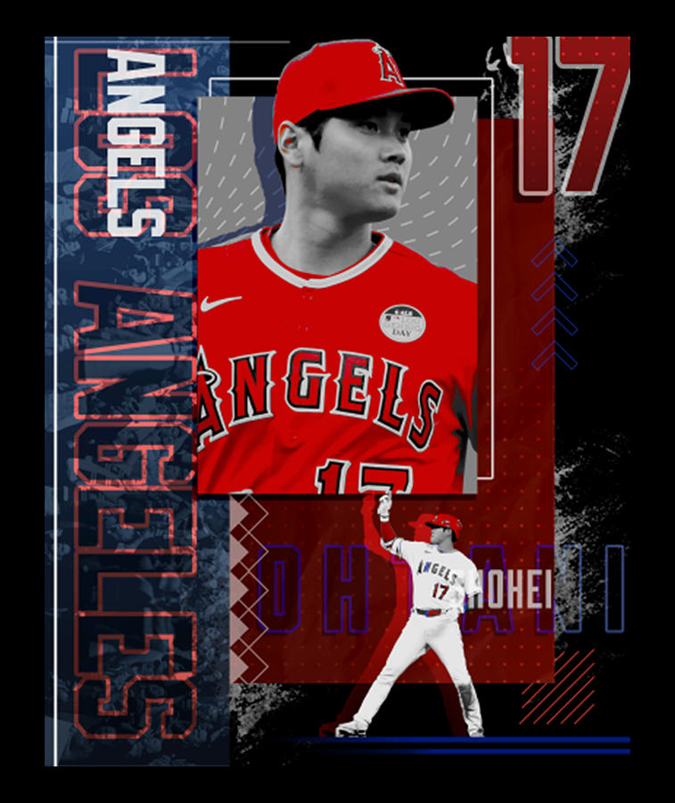 Shohei Ohtani Baseball Paper Poster Angels 2 Digital Art by Kelvin Kent ...