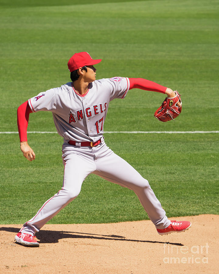 Shohei Ohtani First MLB Game Pitching Against Oakland Athletics March 29 2018 DSC05954 Photograph by Wingsdomain Art and Photography