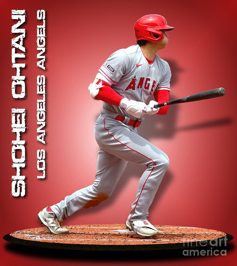 Shohei Ohtani Los Angeles Angels Digital Art By Robert Williams - Fine ...