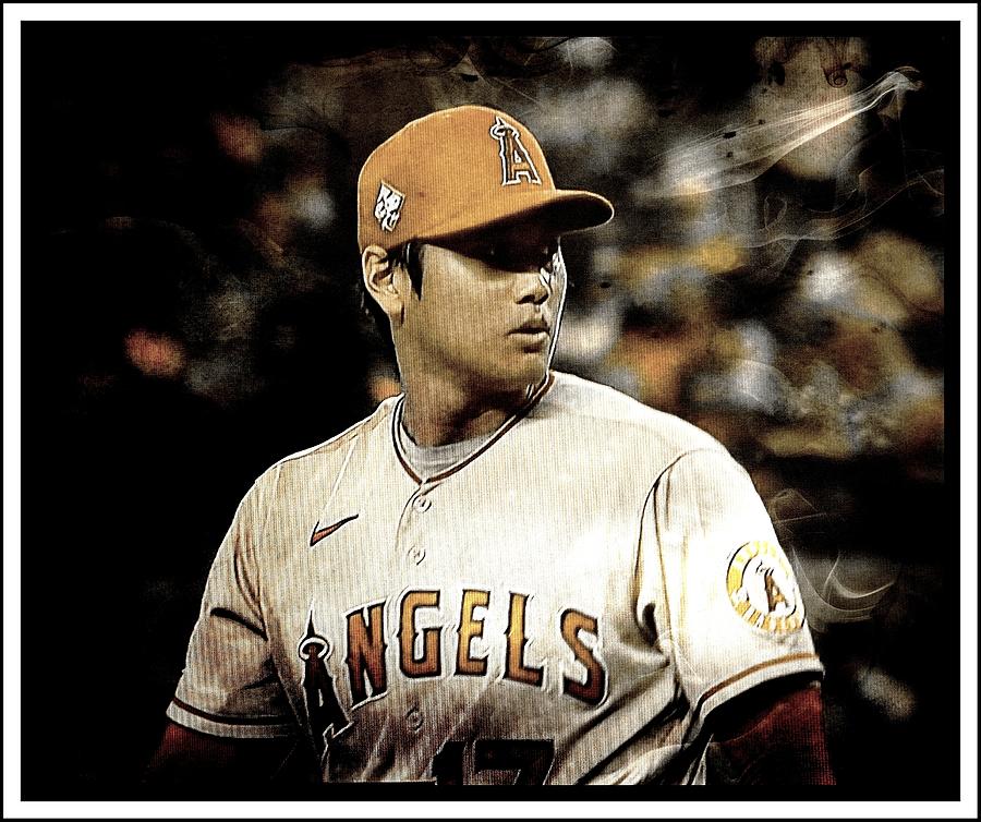 Shohei Ohtani Digital Art for Poster or Tee Shirt 