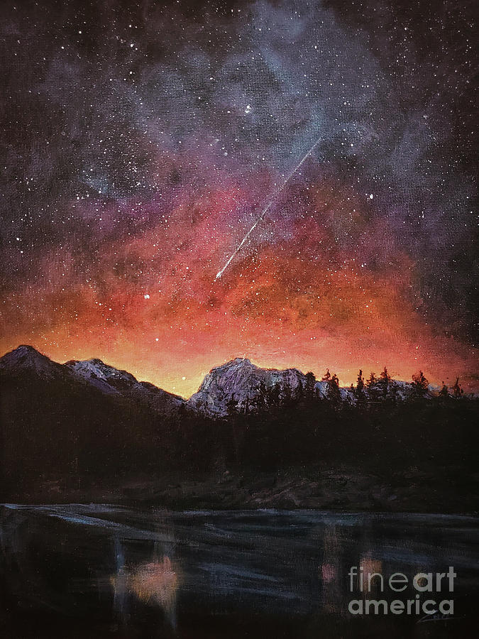 Shooting Star Painting by Zan Savage