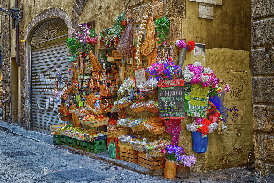 Shopfront in Tuscany Photograph by John Gilham Shopfront in Tuscany Photograph by John Gilham