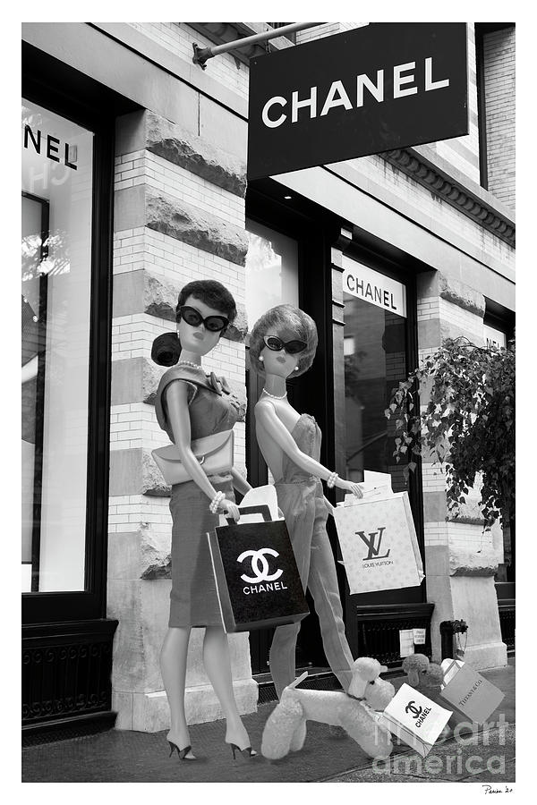 Shopping Chanel Brunette Digital Art by David Parise - Fine Art