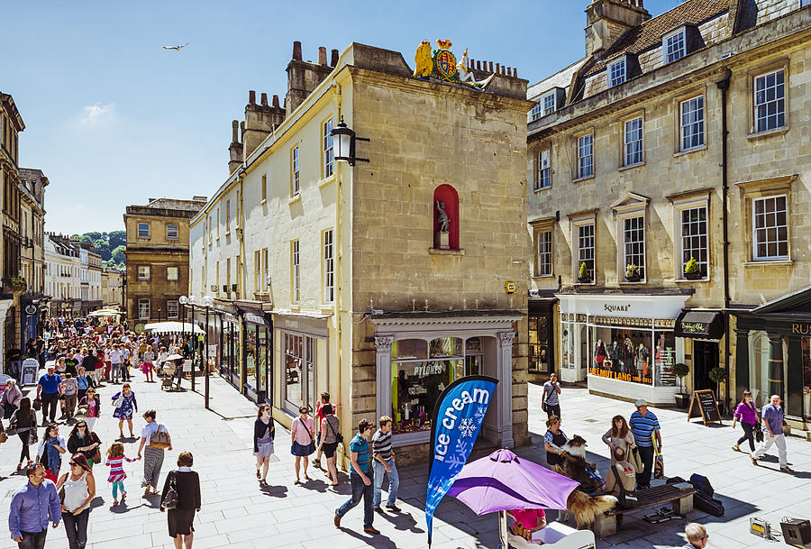 Shopping Day in Bath Photograph by Georgeclerk