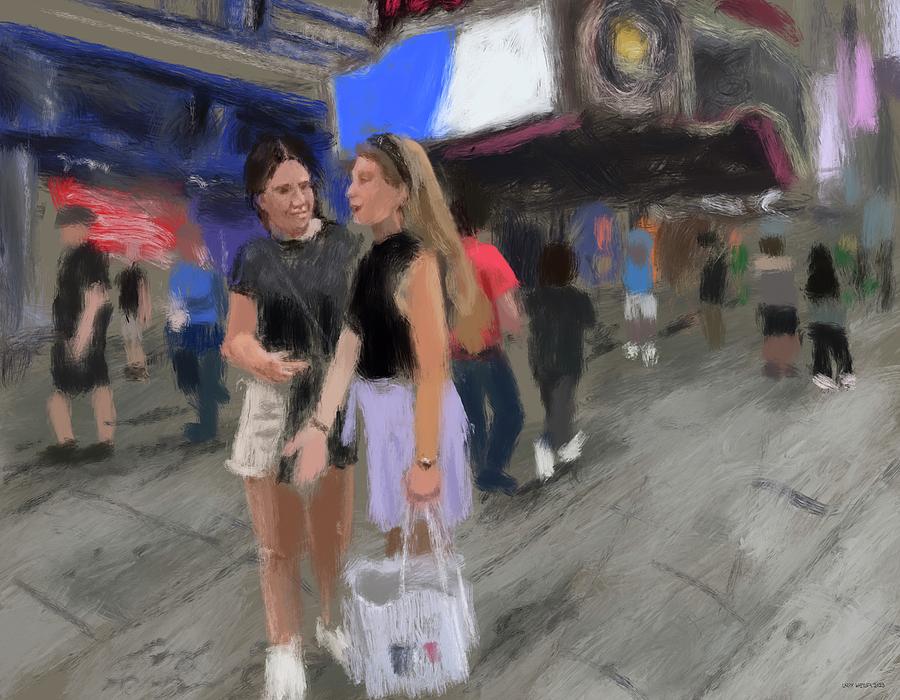 Shopping In The City Digital Art by Larry Whitler