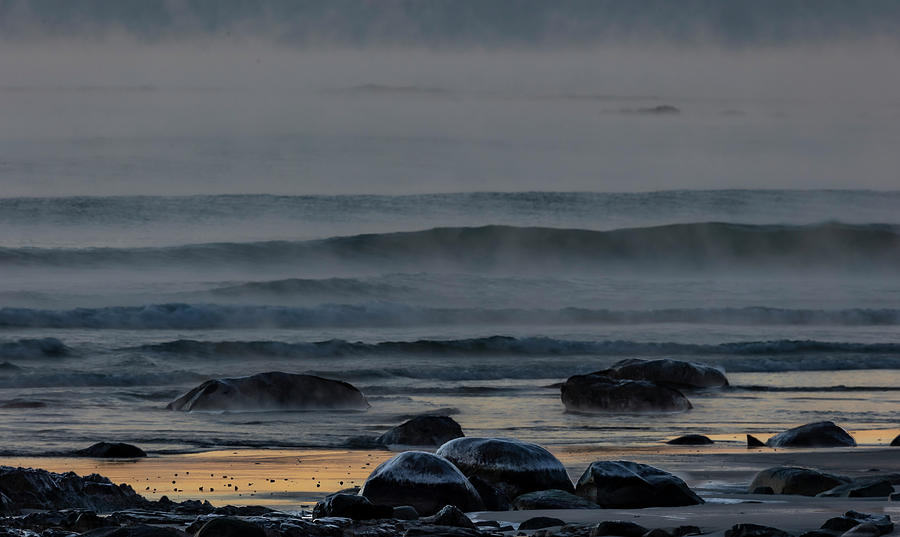 Shore and Sea Smoke  Photograph by Catherine Grassello