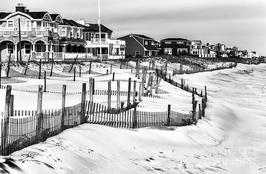 Shore Houses Behind the Dunes at Long Beach Island Photograph by John Rizzuto