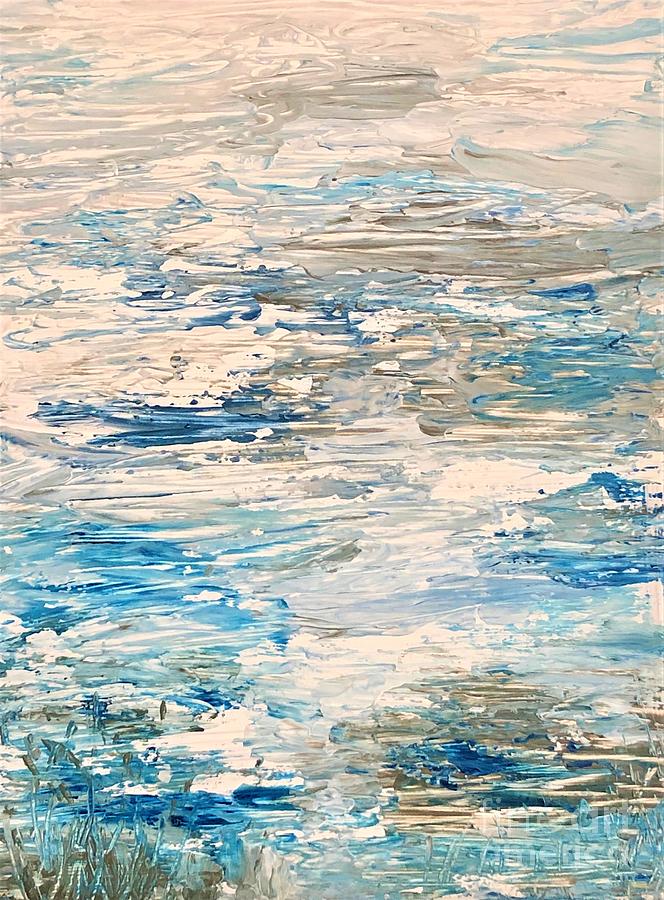 Shore Wave 2 Painting by Deb Stroh-Larson
