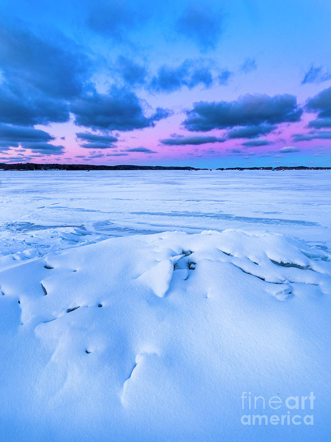 Shoreline Ice Oin Portage Lake Photograph