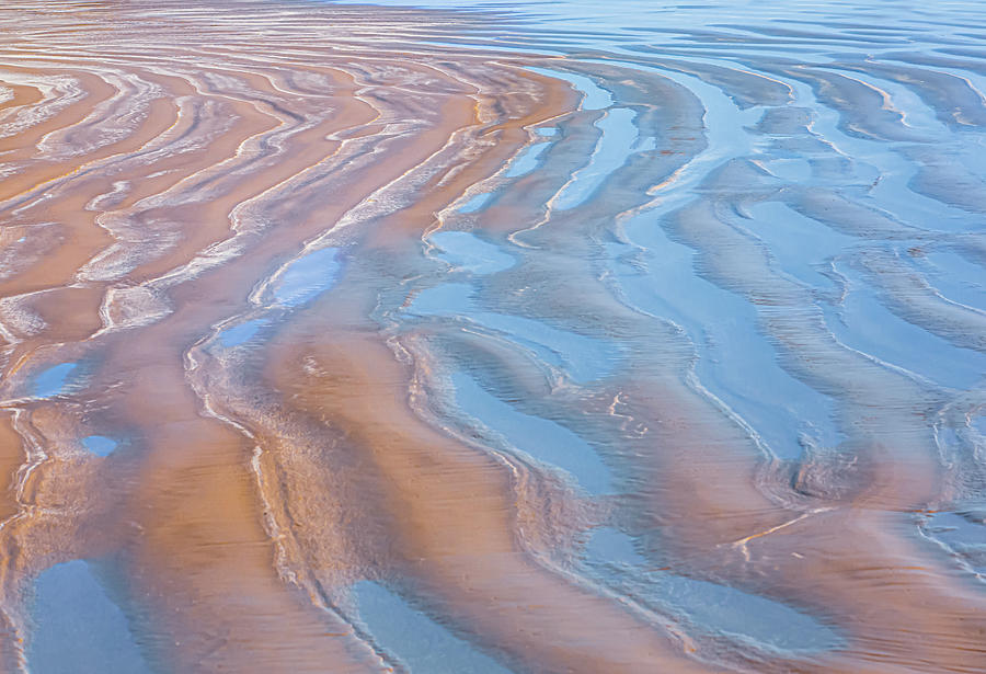 Shoreline Sand Patterns  Photograph by Terry Walsh
