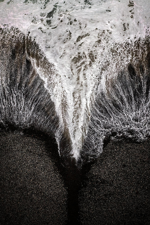 Nature Photograph - Short Beach Wave Pattern by Christopher Johnson