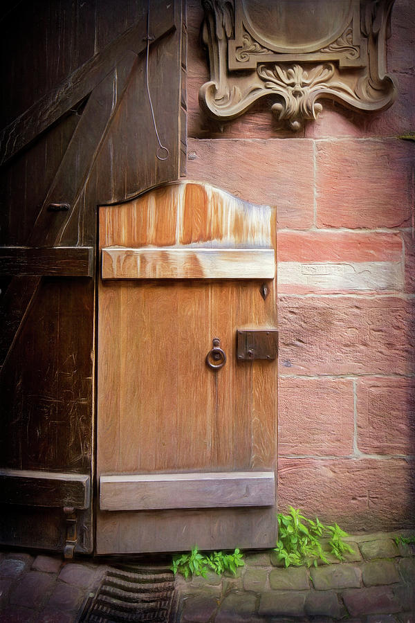 Short Castle Door in Germany Photograph by Deborah Penland