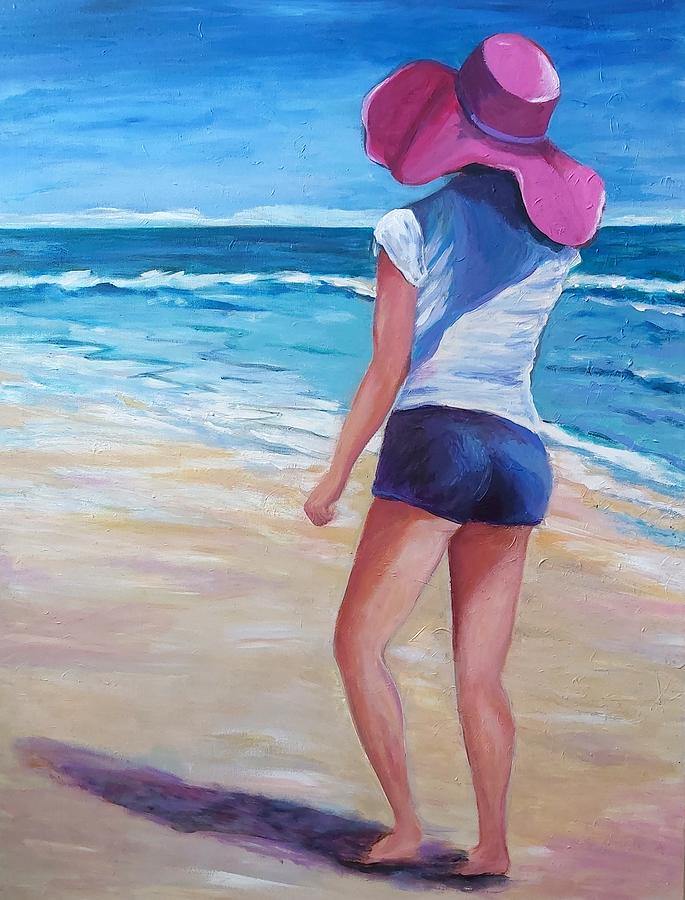 Short shorts Painting by Rosie Sherman