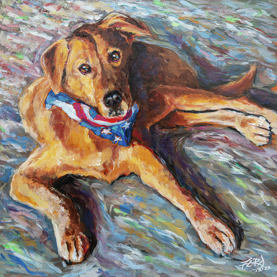 Shorty ... A River Dog Painting by Robert FERD Frank