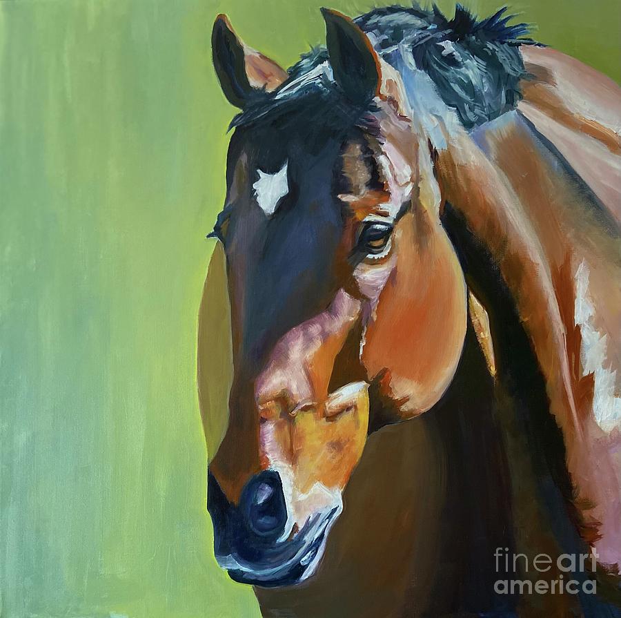 Horse Painting - Shorty by Suzanne Leonard