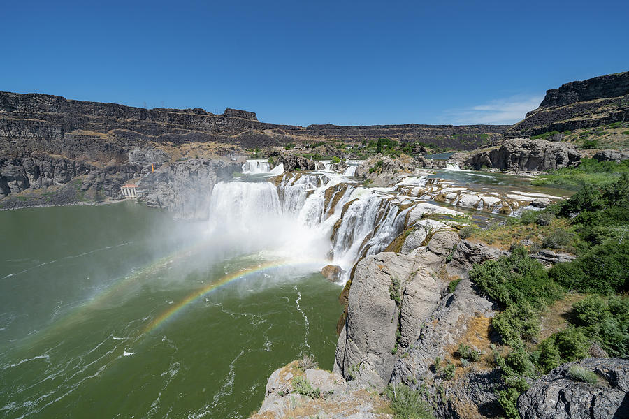 Shoshone Falls waterfall with rainbow Photograph by Melissa Stukel ...