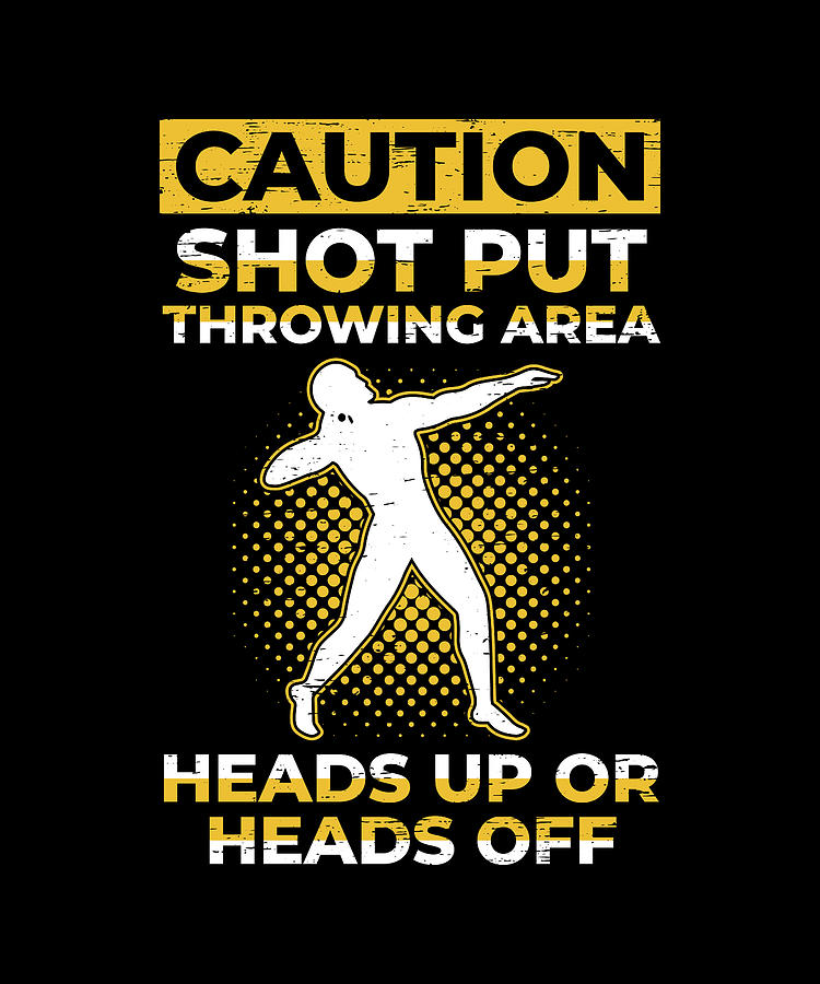 Shot Put Throwing Area Track And Field Funny Shot Digital Art by ...