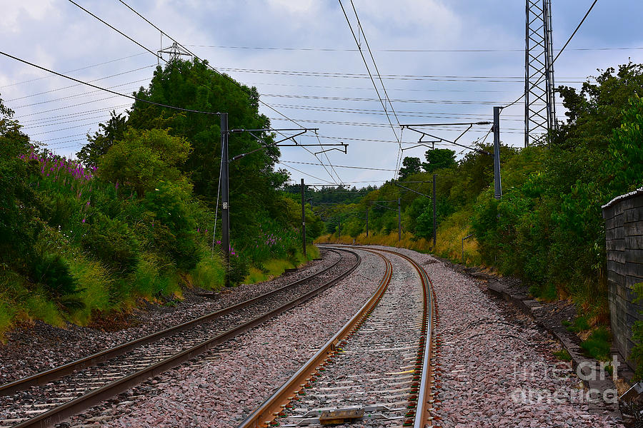 Shotts Railway Line - Whitelaw Crossing Photograph by Yvonne Johnstone