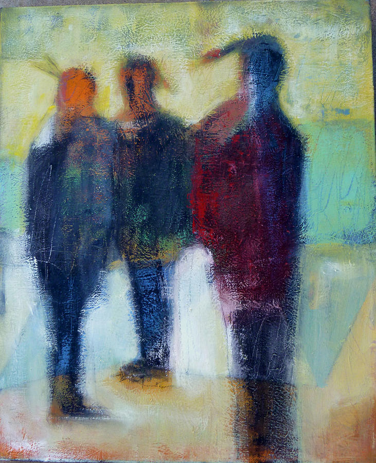 Should We Leave? Painting by Daniel Hoglund