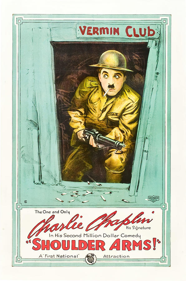 Shoulder Arms, 1918 Mixed Media by Movie World Posters