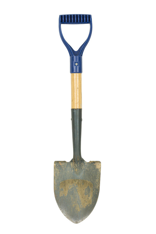 Shovel Isolated With Clipping Path Photograph by DonNichols