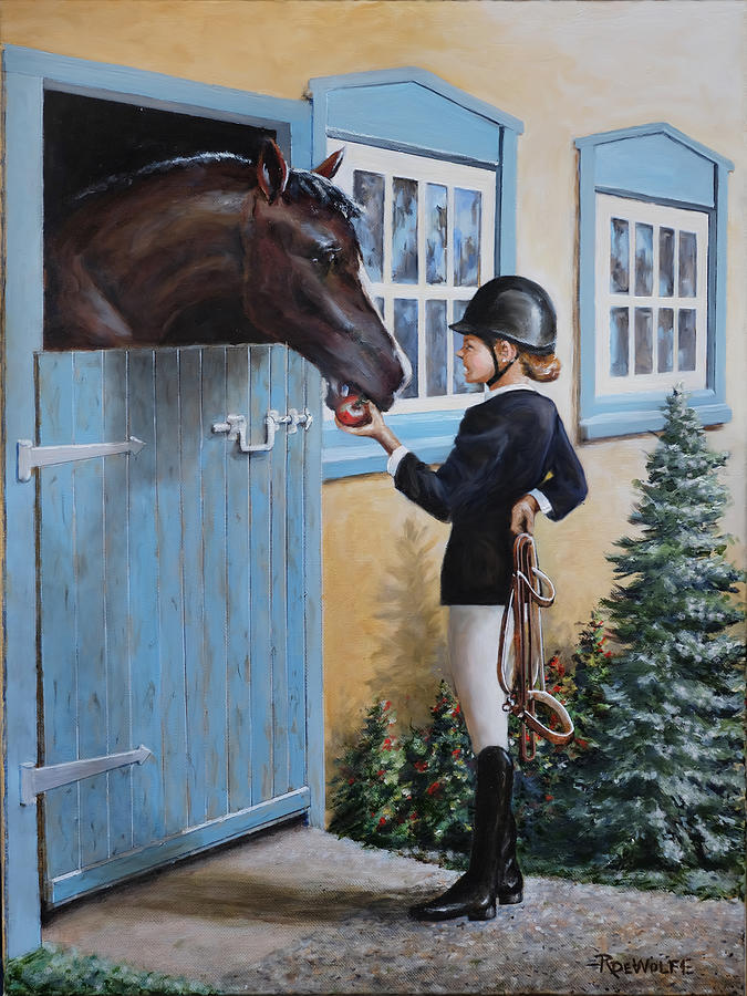 Horse Painting - Show Time by Richard De Wolfe