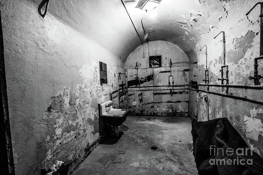 Shower Cell - The Old Jail Photograph by Dwayne Lenker - Fine Art America